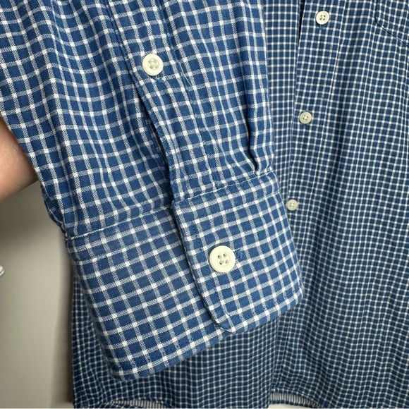 Jack Spade Blue Check Button Down Shirt Size Large - Picture 5 of 7